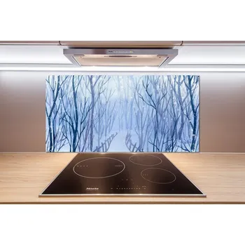 Obklad Skleněný panel do kuchynské linky Les zima