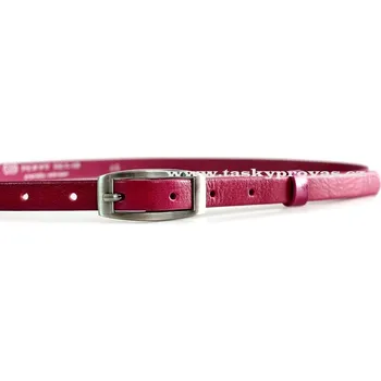 Opasek Penny Belts 15-2-53 dámský kožený pásek tm.růžový