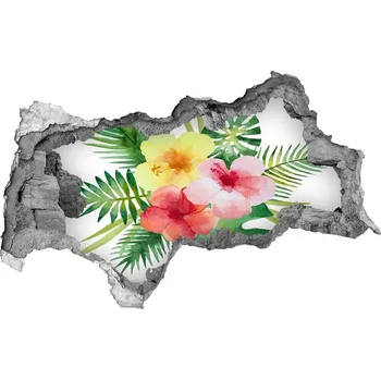 Fototapeta Samolepící díra nálepka Hawajské květiny