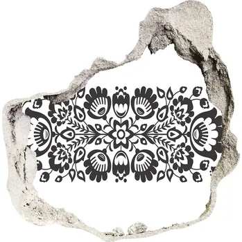 Fototapeta Díra 3D fototapeta nálepka Lidové květiny