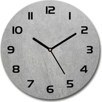 Hodiny Skleněné hodiny na stěnu Šedá stěna