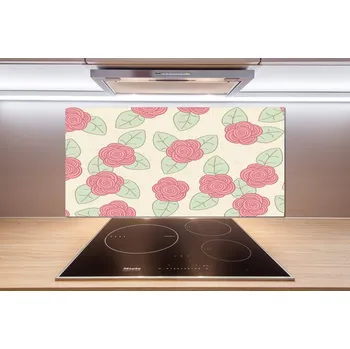 Obklad Skleněný panel do kuchyně Růže