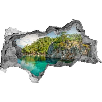 Fototapeta Nálepka fototapeta 3D výhled Modrá laguna