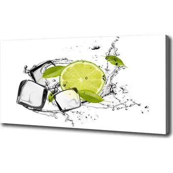 Obraz Foto obraz na plátně Limetka s ledem