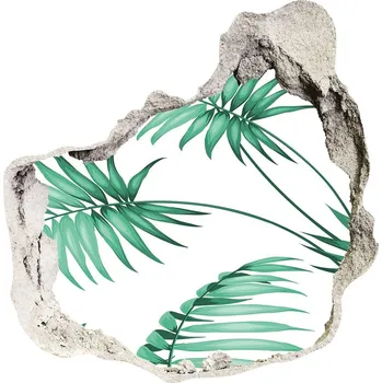 Fototapeta 3D díra na zeď Tropické listí