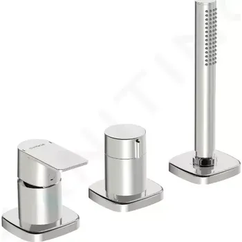 Vodovodní baterie Hansa Stela Baterie na okraj vany, 3-otvorová instalace, chrom, 57319173