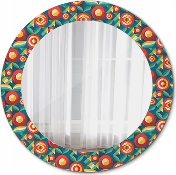 Zrcadlo Zrcadlo s rámem Geometrické ovoce a listy 60 cm