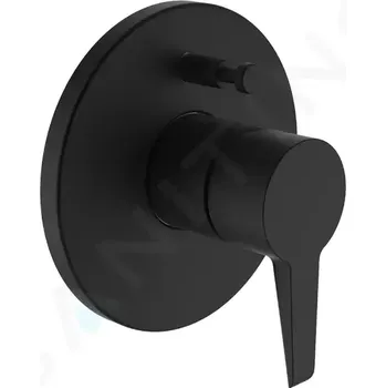 Vodovodní baterie Laufen Pure Baterie pod omítku, pro 2 spotřebiče, matná černá, HF901789428000