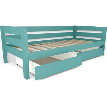 Dětská postel Vomaks Dětská postel DP10 Rozměr: 80 x 160 cm, Barva: barva modrá