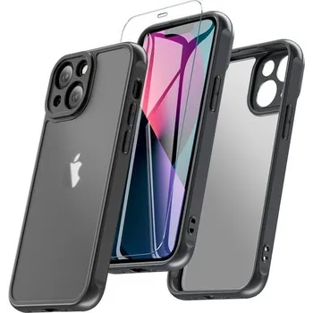 Pouzdro na mobilní telefon BESINPO pro iPhone 13 Pouzdro s ochranným sklem, Pouzdro na mobilní telefon iPhone 13 Nárazuvzdorná
