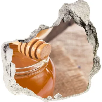 Fototapeta Nálepka 3D díra na zeď Med