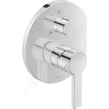 Vodovodní baterie Duravit B.2 Vanová baterie pod omítku, pro 2 spotřebiče, chrom, B25210018010