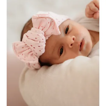 Madeirová čelenka - pudrově růžová