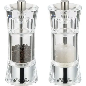 Mlýnek na koření Set mlýnků pepř/sůl AACHEN, 14 cm, akryl, Zassenhaus