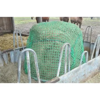 krmítko pro hospodářská zvířata Síť na seno do příkrmiště PP, 1,6 x 1,6 x 0,8 m, oko 5 cm pro ocelovou obruč