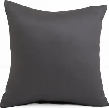 Povlak na dekorativní polštářek Saténový povlak na polštář 40 x 40 cm - Diana antracitový