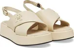 Sandály Tommy Hilfiger Th Logo Hw Padded Leather Sandal FW0FW08808 Béžová 42