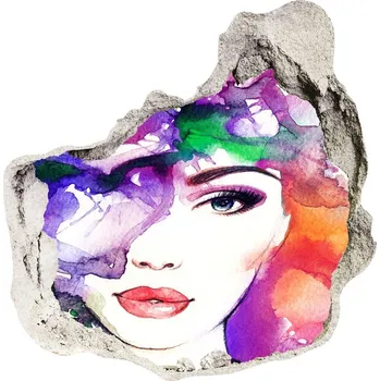 Fototapeta Díra 3D fototapeta na stěnu Portrét ženy