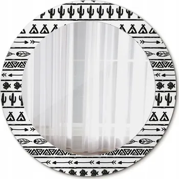 Zrcadlo Kulaté Zrcadlo na Zeď Boho minimalistické 60 cm