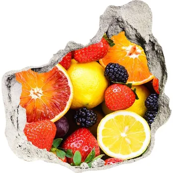 Fototapeta Samolepící nálepka beton Barevné ovoce