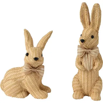 Velikonoční dekorace Kamenig Velikonoční zajíček, pletený, 32 cm,1 kusy, KSD