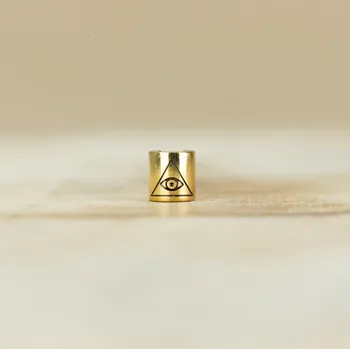 Dětské navlékací korálky Vševědoucí oko Barva: Zlatá