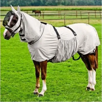 Deka pro koně Set ochranný ekzem Horze, béžový, vel. 115 cm