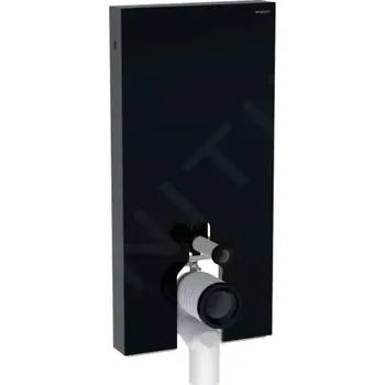 WC sada Geberit Monolith Sanitární modul pro stojící WC, 101 cm, spodní přívod vody, černá, 131.002.SJ.6