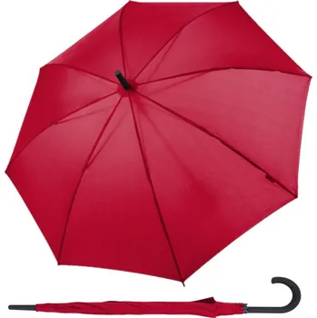 Deštník DERBY Hit Stick Long Automatic RED - dámský holový vystřelovací deštník červená 77163DRO