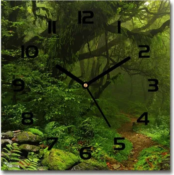 Hodiny Skleněné hodiny na stěnu Prales v Nepálu