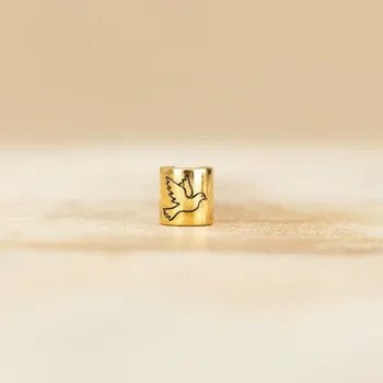 Dětské navlékací korálky Hrdlička Barva: Zlatá