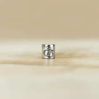 Dětské navlékací korálky Prstýnky Barva: Stříbrná