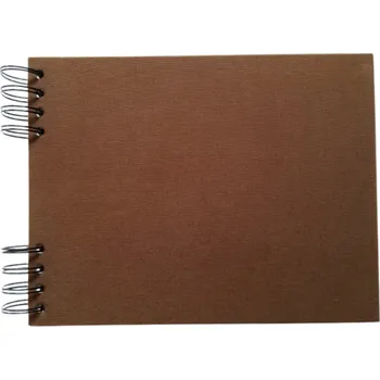 Fotoalbum Scrap delux Album Delux čokoládová A5 ležící černé listy