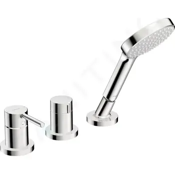 Vodovodní baterie Hansa Vantis Style Baterie na okraj vany, 3-otvorová instalace, chrom, 54709007