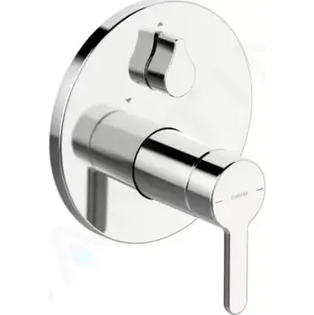 Vodovodní baterie Hansa Designo Vanová baterie pod omítku, s přepínačem pro 2 výstupy, chrom, 81113563