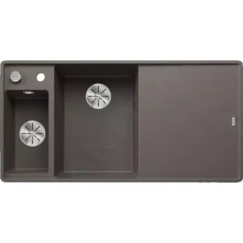 Granitový dřez Blanco Axia III 6 Silgranitový dřez, 990x500 mm, s ovládáním odtoku a příslušenstvím, InFino, šedá, 527230