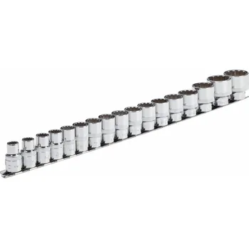 Gola hlavice Hlavice multiprofilové 1/2", velikosti 10-32 mm, sada 17 ks, univerzální - VIGOR V1898