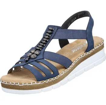 Dámské sandále RIEKER Dámské modré sandále RIEKER, model V1206-14 Velikost: 37