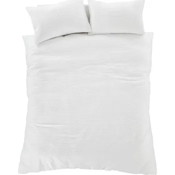 Povlečení Bílé povlečení na dvoulůžko 200x200 cm Muscat Waffle – Pineapple Elephant ID_1746938