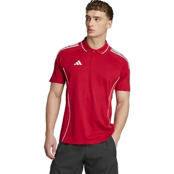 Pánské tričko Bavlněné triko s límečkem Adidas Polo TIRO 25 COMPETITION červené Velikost: 3XL