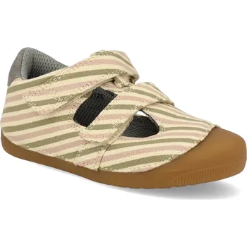 Dívčí sandály Barefoot dětské sandály Bundgaard - Petit Summer Peony Stripe růžové proužky Velikost: 21