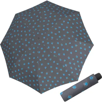 Deštník DERBY Hit Mini Candy Blue - dámský skládací deštník šedá 70065PC03