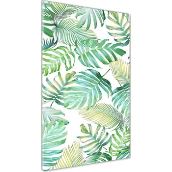 Obraz Vertikální Fotoobraz na skle Tropické listy