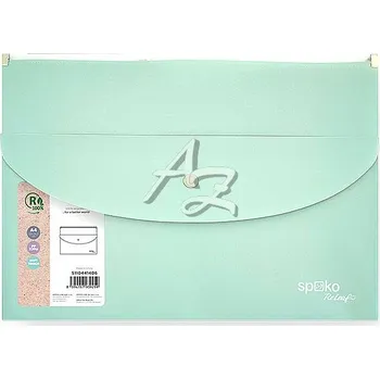 Spoko ReLeaf složka se zipem A4 kapsa s drukem PP SoftTouch Zelená