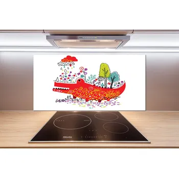 Obklad Panel do kuchyně Barevný krokodýl