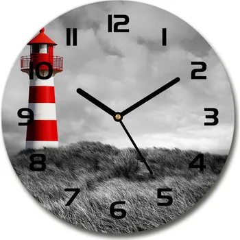 Hodiny Skleněné hodiny na stěnu Maják