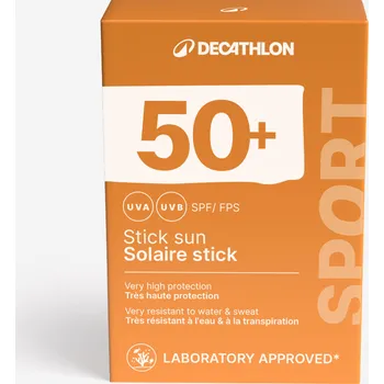 Přípravek na opalování DECATHLON Opalovací tyčinka Sport SPF50+ 25 g SPF 50