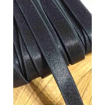 Textilní guma Pruženka saténová / ramínková šíře 10 mm barva černá