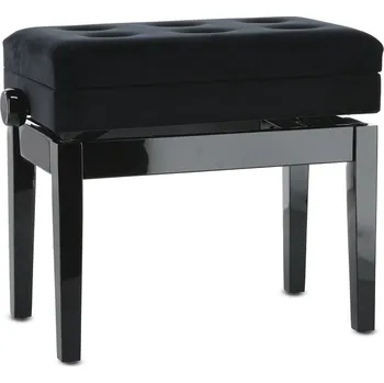 Klavírní stolička a lavice GEWA Piano stolička Deluxe Compartmentčerné, vysoký lesk JB2 43