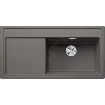 Granitový dřez Blanco Zenar XL 6 Silgranitový dřez, 99x50 cm, s ovládáním odtoku a příslušenstvím, InFino, šedá, 527376